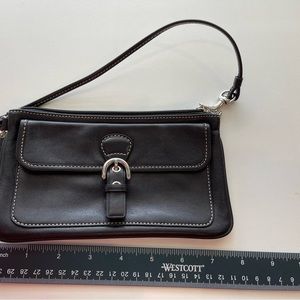 Coach leather wristlet, gently used